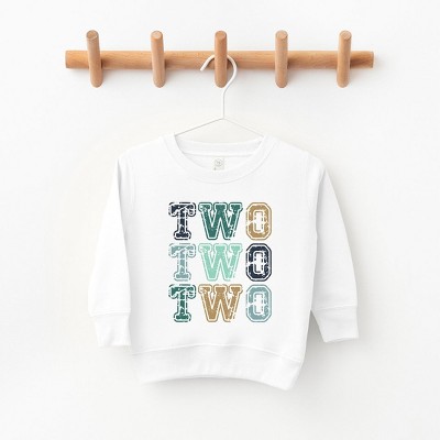 The Juniper Shop Two Two Two Toddler Graphic Sweatshirt