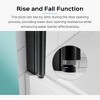 VYNXARIA 31"W*55"H Frameless Shower Doors for Bathtub, 1/4" (6mm) Thick SGCC Tempered Glass Door, Pivot Shower Door Panel for Bathroom, Matte Black - 4 of 4