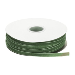 Unique Bargains Soft Single Face Spool Silky Velvet Ribbon for Bouquets DIY Party - 1 of 3