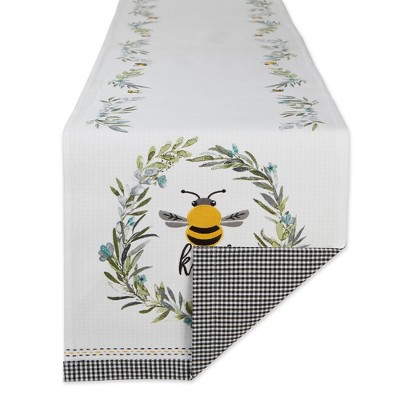 Dii Bee Kind Reversible Embellished Table Runner 14X72