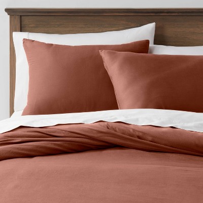 Washed Cotton Sateen Duvet Cover and Sham Set - Threshold™