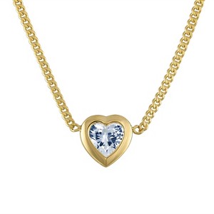 Designs By Gioelli 14K Gold Over Sterling Silver Gemstone Curb Chain Necklace - 1 of 2