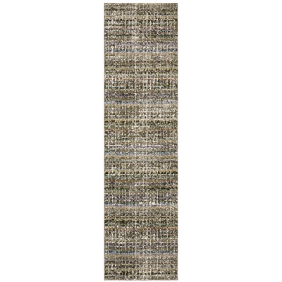 Oriental Weavers Atlas 747A0 Green/ Multi Indoor Area Rug - 2'6" x 12'