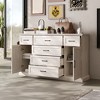 FUFU&GAGA Classical Design Grey Horizontal Dresser with Various Storage Spaces, Creating an Elegant Home Atmosphere - 3 of 4