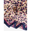 Elerevyo Women's Silk Feeling Leopard Print Scarf - 4 of 4