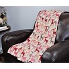 Noble House Extra Plush and Comfy Microplush Throw Blanket (50" x 60") Reindeer - 2 of 4