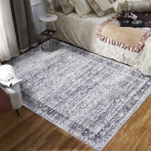 Nasitip Bohemia Floral Area Rugs for Living Room Soft Low Pile Non-Sliping, Machine Washable - 1 of 4