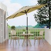 Jojoka 9Ft Patio Umbrella,8 Sturdy Ribs Outdoor Table Umbrella with Crank Lift & Push Button Tilt - 2 of 4