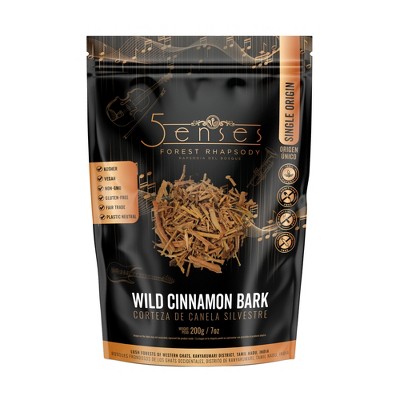 5Senses Wild Cinnamon Bark | Forest Rhapsody | Single Origin | Sun Dried, No Additives or Preservatives | Resealable bag
