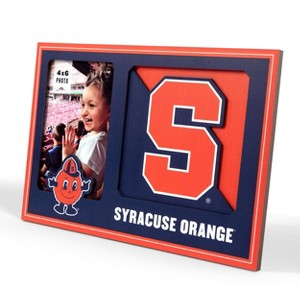 NCAA Syracuse Orange Logo 4" x 6" Picture Frame: MDF Tabletop Display, Keyhole Mount - 1 of 4