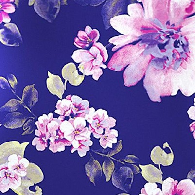 navy purple floral