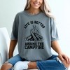 Simply Sage Market Women's Life Is Better Around The Campfire Distressed Short Sleeve Graphic Tee - 2 of 4