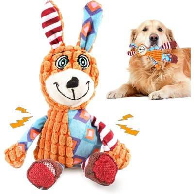 ZippyPawsToys Puppy Teething Interactive Chewing Plush Toy to Keep Them Busy, Best Birthday, Christmas, Halloween, Easter Gift, Elephant