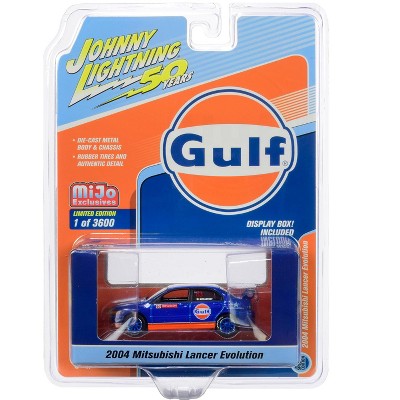 Johnny Lightning 1/64 Diecast Car - 2004 Mitsubishi Lancer Evolution ADVAN Yokohama 50th Anniversary Ltd Ed (4800 Pcs)