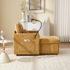 Lyngins Modern Chenille Chaise Lounge Recliner Chair with Phone Stand & Storage,Leisure Sofa Chair for Living Room,Bedroom - 4 of 4