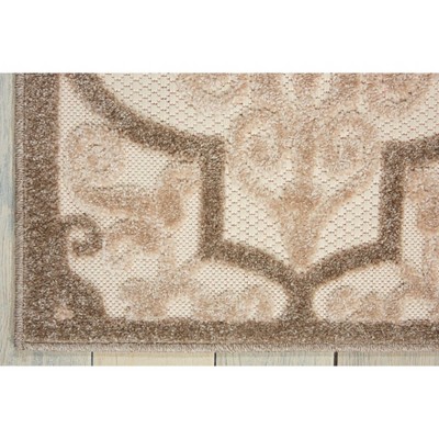 Cream Synthetic Flat Woven Reversible 4' x 6' Area Rug