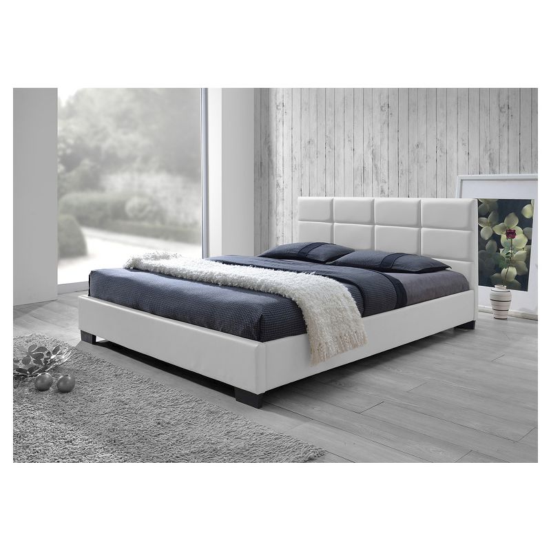 Vivaldi Modern And Contemporary Faux Leather Padded Platform Base Bed Frame - Baxton Studio, 5 of 6