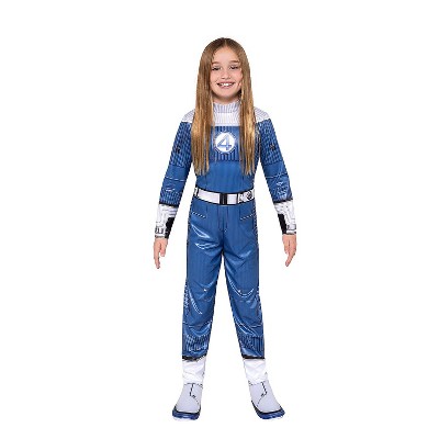 Marvel Girl's Fantastic Four Halloween Costume Jumpsuit 5pc
