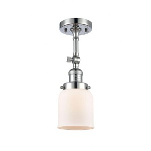 Bell - 1 Light Semi-Flush Mount In Industrial Style-13.5 Inches Tall and 5 Inches Wide - 1 of 1