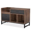 Resenkos File Cabinet, Filing Cabinet for Home Office, 39 inch File Cabinet, Rustic Lateral Filing Cabinet with 2 Drawers,Brown - 3 of 3
