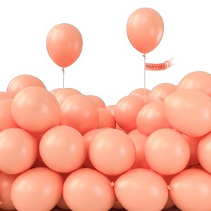 PartyWoo Balloons Peach Pastel Light Orange Peachy Pink 5 Inch 50 pcs - 1 of 4