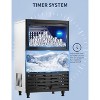 Acekool Commercial Ice Maker Machine, 130Lbs/24H with 27Lbs Storage Bin, Clear Ice Cubes & Automatic Cleaning for Restaurants and Home - 4 of 4