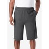 KingSize Men's Big & Tall Lightweight Extra Long Jersey Shorts - 3 of 4