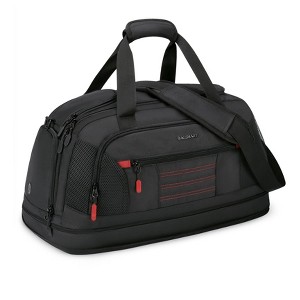 Gym Bag for Men, Expandable Lightweight Workout  Water Resistant Weekender Bag, Black - 1 of 4