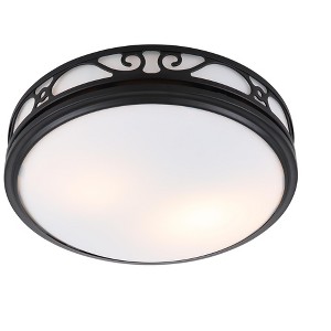 Hunter Sona 110 CFM Ceiling Exhaust Bath Fan with Light and Night Light - Matte Black - 1 of 4