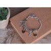 Dicksons Gold Hope Love Faith and Silver Accents Silver Plated Women's One Size Adjustable Snake Chain Charm Bead Bracelet - 2 of 2