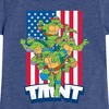 Girls' - Teenage Mutant Ninja Turtles - USA Turtles Fitted Short Sleeve Graphic T-Shirt - 2 of 4