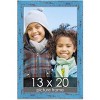 PosterPalooza | Shabby Chic Blue Picture Frame - UV Acrylic, Foam Board Backing, Hanging Hardware - 2 of 4