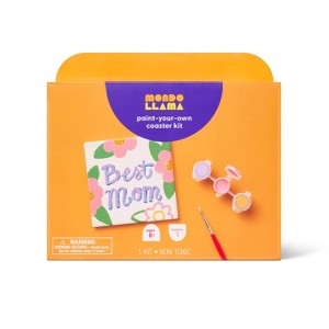 Mother's Day Craft Ceramic Coaster Painting Kit- Mondo Llama™ - 1 of 4