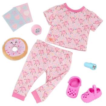 Our Generation Dreaming of Donuts Pink Pajama Outfit & Accessories for 18'' Dolls