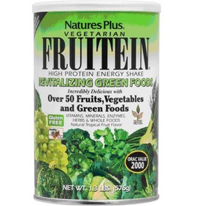 NaturesPlus Fruitein High Protein Energy Shake - Revitalizinggreen Foods 1.3 lbs - 1 of 1
