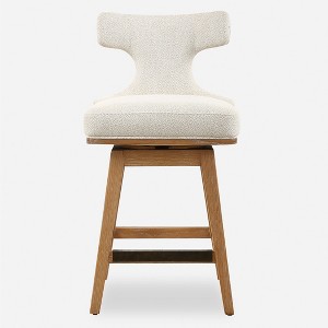 Uttermost Klismos Off-White Fabric Counter Stool - 1 of 4