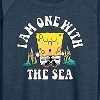 Women's - SpongeBob SquarePants - I'am One With The Sea Lightweight French Terry Wide Neck Long Sleeve Shirt - 2 of 4