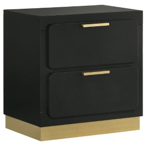 Coaster,Caraway 2-drawer Nightstand Black - 1 of 4