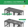 Okak Outdoor Wooden Cat Enclosure with Waterproof Roof, Cat Cage with Six Platforms & Large Enter Door, Cat House for Patio or Backyard, Gray - 3 of 4