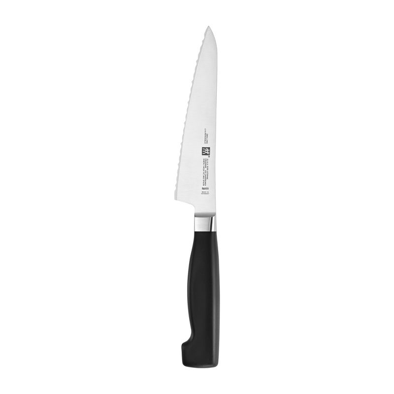 ZWILLING Four Star 5.5-inch Serrated Prep Knife, 1 of 3