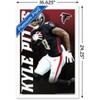 Trends International NFL Atlanta Falcons - Kyle Pitts 21 Framed Wall Poster Prints - 3 of 4