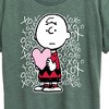 Women's - Peanuts - Charlie Brown Xoxo Short Sleeve Graphic T-Shirt - 2 of 4