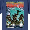 TMNT Comic Origins Cover Art Crew neck Short Sleeve Navy Women's T-shirt - image 2 of 3