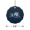 Drew University Primary Logo Porcelain Scalloped Holiday Christmas Tree Ornament - 3 of 4