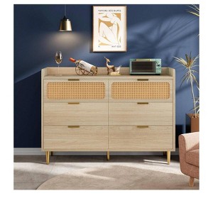 47" 6-Drawer Dresser, Modern Wood Storage Chest for Bedroom, Nursery, Living Room, Hallway, Closet - 1 of 4