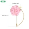 Unique Bargains Wedding Rose Men Suit Boutonnieres Lapel Pin 1 Pc - 3 of 4