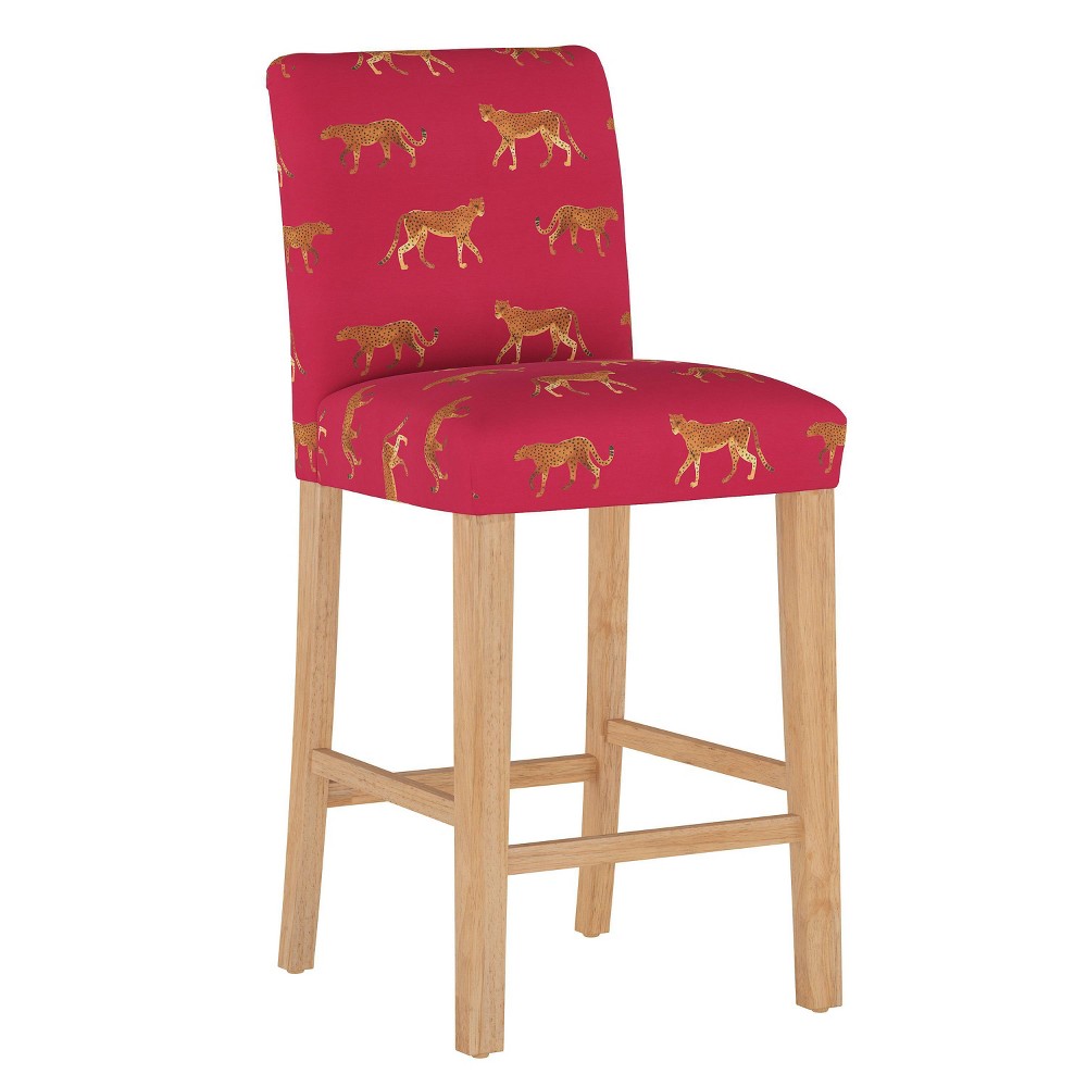 Photos - Chair Skyline Furniture Hendrix Bar Stool: Upholstered, Rubberwood Legs, Modern Style