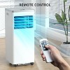ZAFRO Remote Control&Window Kit, 3-in-1 AC Unit Built-in Dehumidifier,Fan Mode Portable Air Conditioner, white(8,000 BTU) - 3 of 4