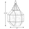 Progress Lighting, Mauldin, 3-Light Pendant, Brushed Nickel, Seeded Glass Shade - 2 of 4