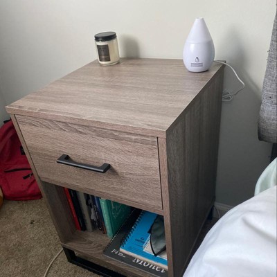 mixed material nightstand target